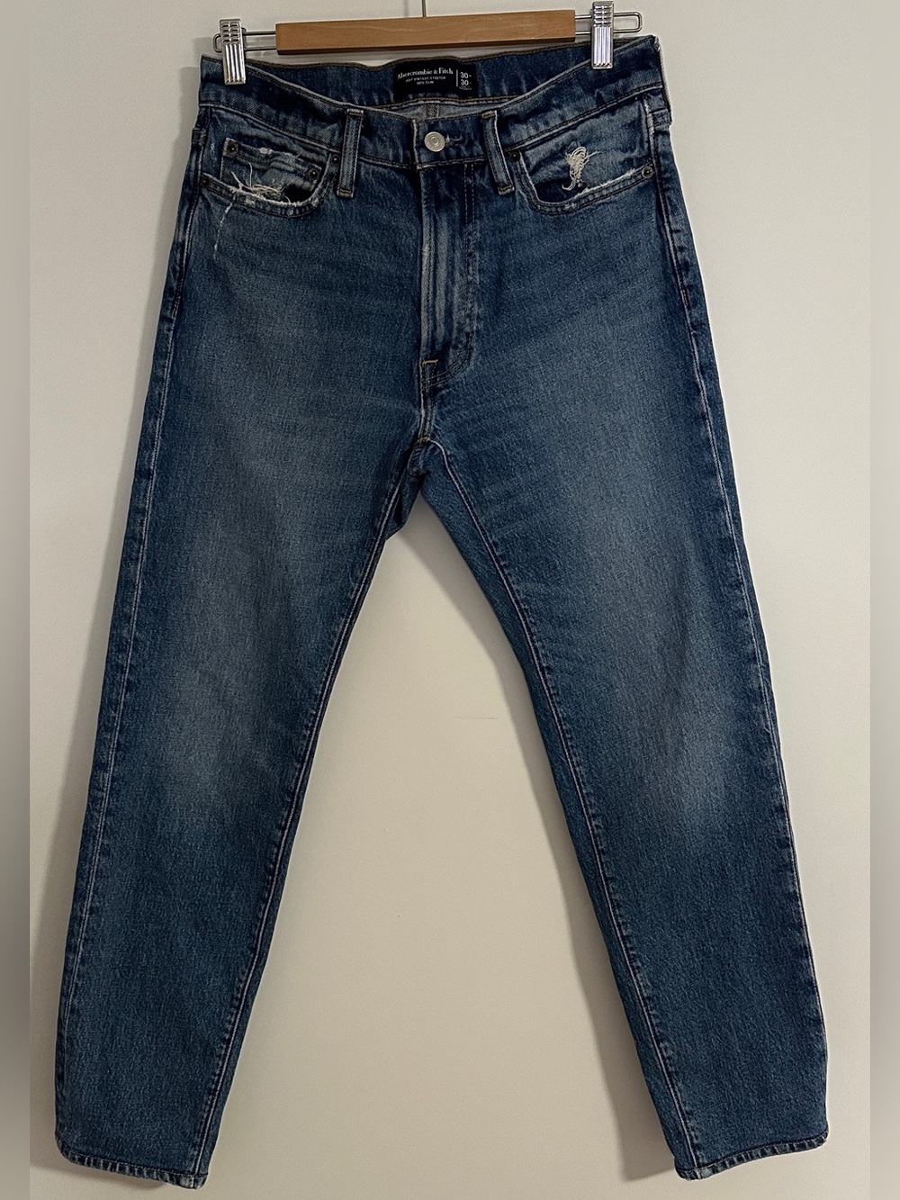 Abercrombie & Fitch Men's 90s Slim Vintage Stretch Jeans 30x26 (Tagged 30x30)